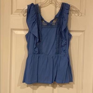 Womens top with crochet detail